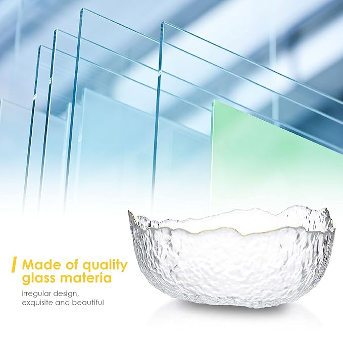 SOONHUA Nail Art Manicure Care Soak Bowl Tray, Hand Soaking Bowl for Nail Treatment Polish Removal (Transparent)