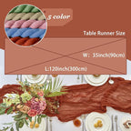 IVAPUPU Fall Terracotta Table Runner 120 Inch - Image 3