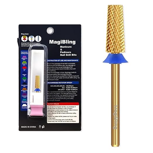 Tungsten Carbide Cross Cut Small Tapered Barrel Nail Drill Bits, Professional 3/32'' Safety Bits, Both Hands Use, Remove Gel Fast, Manicure Pedicure Cuticle Gel Polishing, Medium.