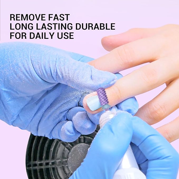 MelodySusie Safety Nail Drill Bits, 3/32'' Smooth Round Top Large Barrel Carbide Bits, Suitable for Manicure Pedicure Cuticle Gel Polishing, Beginners Bits, Purple, Series Bit-S, 4XC