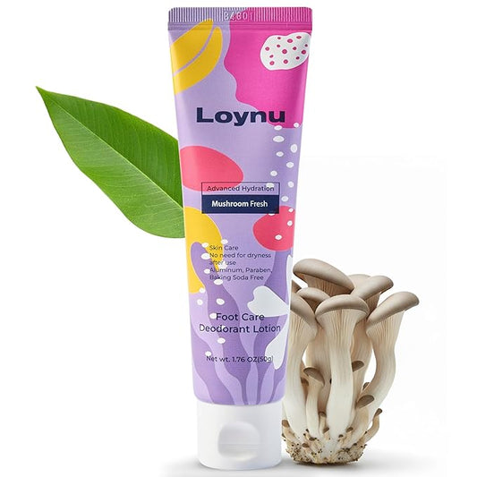 Foot Cream for Long-Lasting Odor Control | Neutralizes Odor at the Source | Hydrates Dry, Cracked Heels for Soft, Healthy Feet | Natural Mushroom Formula