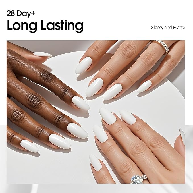 VENALISA White Gel Nail Polish 1 Pcs 10ML Soak Off UV Gel Salon Manicure DIY at Home Nail Art For Girls Women