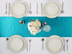 Teal Blue Satin Table Runner, 12x108 Inches, 4 Pack | Premium Satin, Smooth - Image 5