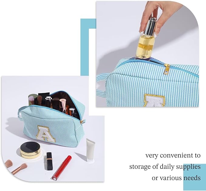 YOOLIFE Graduation Gifts for Women Teen Girls - Graduation Gifts for Her, Graduation Party Favor, Personalized Monogram Initial Makeup Bag for Teen Girl Gifts Trendy Stuff, Girls Makeup Bag G