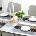Placemats Set of 6，Non-Slip PVC Weave Table Mats Easy to Clean，Heat Resistant - Image 5