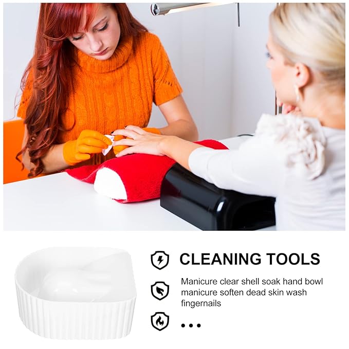 Nail Soaking Bowl for Manicure Gel Nail Polish Remover Tool for Home and Salon Use for Softening Cuticles