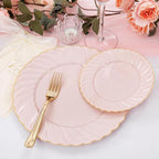 YOUBET 125PCS Pink Plastic Plates - Image 7