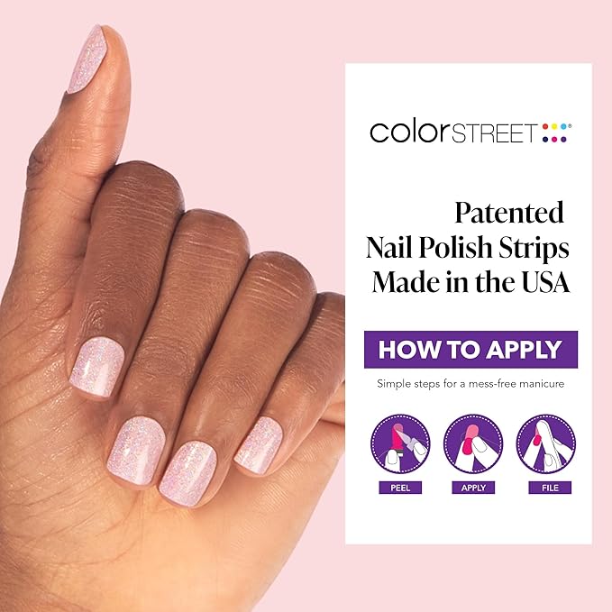 Color Street Blushing in Flushing Nail Strips