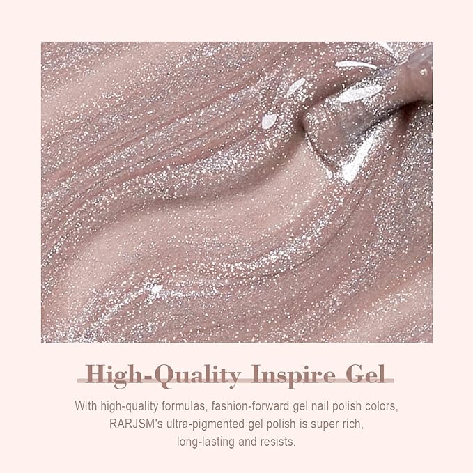 RARJSM Cat Eye Gel Nail Polish Purple Nude Gray Silver Glitter 15ml 9D Cateye Galaxy Universal Shimmer Velvet Ice Gel Polish Single Bottle with Magnetic Stick UV LED Curing Require Soak Off Home Salon