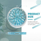 Plastic Serving Tray with Handles, CircleOttoman Tray, Sticker Tray with Leaf - Image 2
