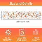 Fall Table Runner Decorations, Pumpkin Maple Leaf Thanksgiving Harvest Decor | - Image 5