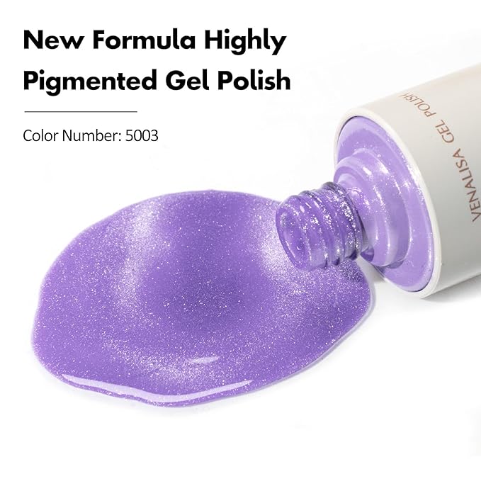 VENALISA Cat Eye Gel Nail Polish 1 Pcs 10ML Shimmer Purple Glitter Magnetic Gel Polish Soak Off Salon Manicure DIY at Home Nail Art For Girls Women