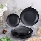 ejonirinjonir 80pcs Heavy-Duty Black Dessert Plates - Image 9