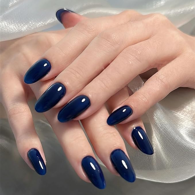 COSMOO Quick Dry Nail Polish, Chip Resistant Manicure, Non-Toxic, Vegan, Cruelty Free, 12ml, Fast Drying in 60 Seconds (Deep Blue)