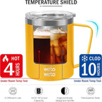 WETOWETO 14 oz Coffee Mug, Vacuum Insulated Camping Mug - Image 4