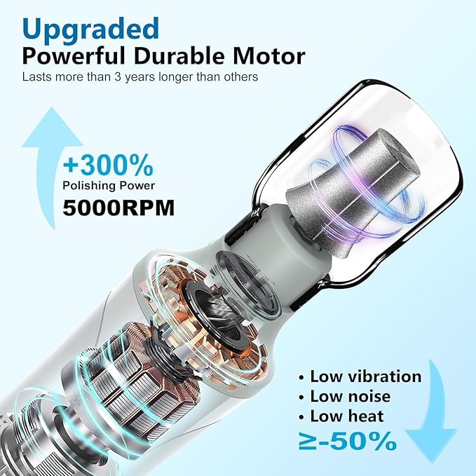 2-in-1 Professional Cordless Electric Nail Drill File&Callus Remover for Feet Hand Care-Wider Grinder for Dead Skin,Thick Nails,Acrylic Gel Nails,15 Speed,LED Display for Women Men Seniors Home Salon