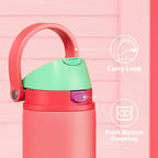24 oz Insulated Water Bottle for Women: Meoky Stainless Steel Water Bottle - Image 4