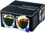 Moderna Artisan Series Double Wall 2 oz Beverage & Espresso Shot Glasses - Image 8
