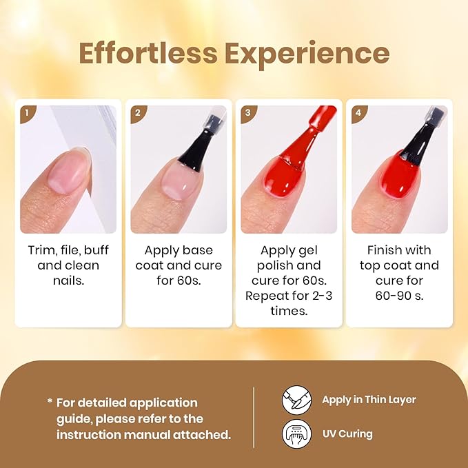 beetles Christmas Gel Polish Set - Daring Glow Collection, Gold Cat Eye Gel Colors Red Gold Glitter Shimmer Yellow Orange Christmas Nails Art Soak off Uv LED Manicure Nail Trend Gift for Women