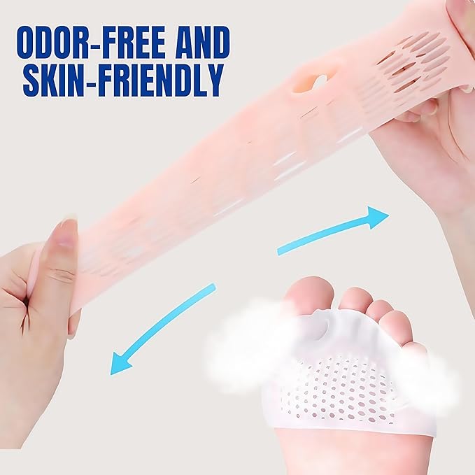 4 Pairs Silicone Toe Separator,2025 New Toe Separators for Women& Men,Gel Toe Spacers for Overlapping Toes, Breathable Foot Corrector, Bunion Relief and Alignment (Transparent)