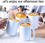 16 OZ Coffee Mugs, Classic Blank Ceramic Cup - Image 2