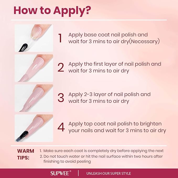 Nude Pink Nail Polish Set, Quick Dry Sheer Regular Nail Polish White Light Pink Glitter Fingernail Polish Natural Neutral Nail Lacquer High Glossy Nail Manicure DIY Salon Gift for Women Girl