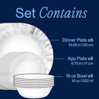Corelle Vitrelle 18-Piece Service - Image 3