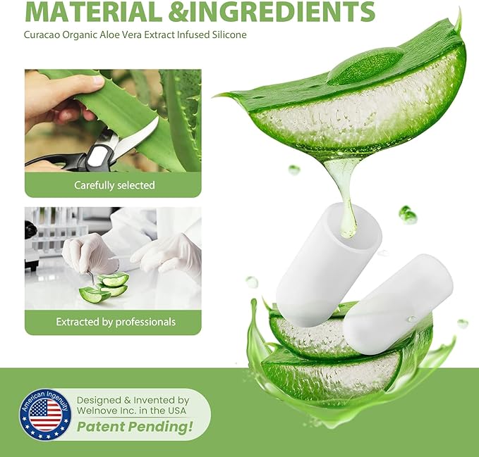 Bukihome Gel Big Toe Caps and Protectors - 8 Pack Silicone Toe Protectors with Aloe Vera Extract - Toe Sleeves Cushions for Women & Men - Protect Corns, Blister - Large