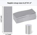 Germiwipe 500 Pcs Self-Adhesive Napkin Bands, | Paper Napkin Rings - Image 6