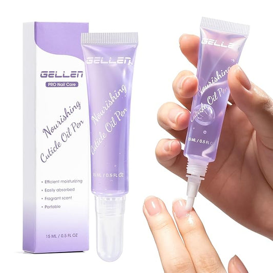Gellen Cuticle Oil Pen for Nails, Nourishing with Lavender Oil & Vitamin E, Soften Cuticles Strengthen Nail Growth,15ml Pro Nail Care Treatment for Healthier-Looking Nails, On-the-Go, Travel-Sized