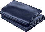 SiinvdaBZX 12 Pcs Navy Blue Satin Table Runner 12 x 108 inches Long | Bright - Image 7