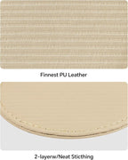 Leather Coasters Set of 6 with Holder, Tabletop Protection, Coffee Table & Bar - Image 7