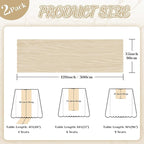 2 Pack Cheesecloth Table Runner, 120 Inch Beige Table Runner - Image 4