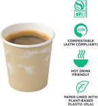 ECO PRODUCTS Compostable Disposable World Art 4oz Espresso Coffee Cups - Image 4