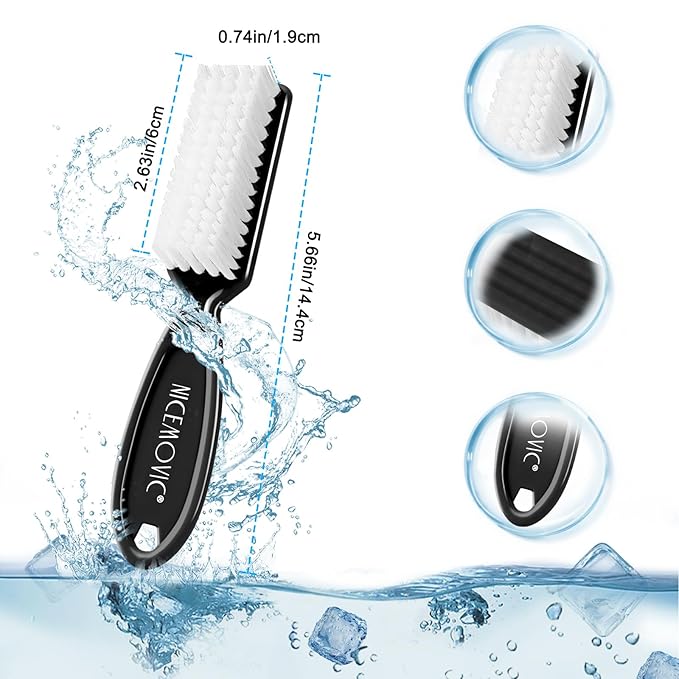 NICEMOVIC 30 Pcs Nail Brush for Cleaning Fingernails, Handle Grip Nail Scrubber Brush, Hand Fingernail Cleaner Brush Manicure Tools Scrub Cleaning Brushes, Use for Toe and Nail Cleaning(Bright Colors)