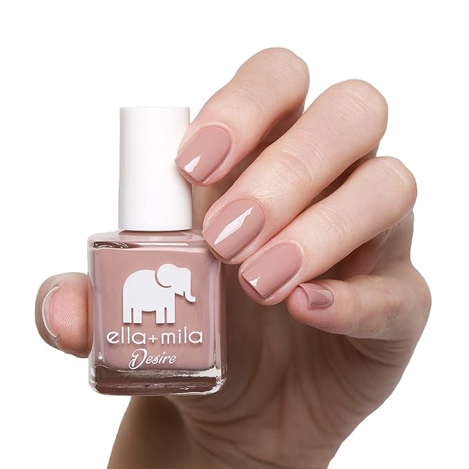 ella+mila Professional, Quick Dry, Long-Lasting & Chip-Resistant Pink Nail Polishes (Desert Suede - 0.45 fl oz)