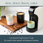 Folk Ceramics Leonard Ceramic Espresso Cups, Misty Green, Double Walled - Image 7