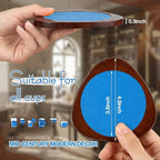 6 Pcs Mid Century Modern Coasters Wood Absorbent Coaster - Image 2