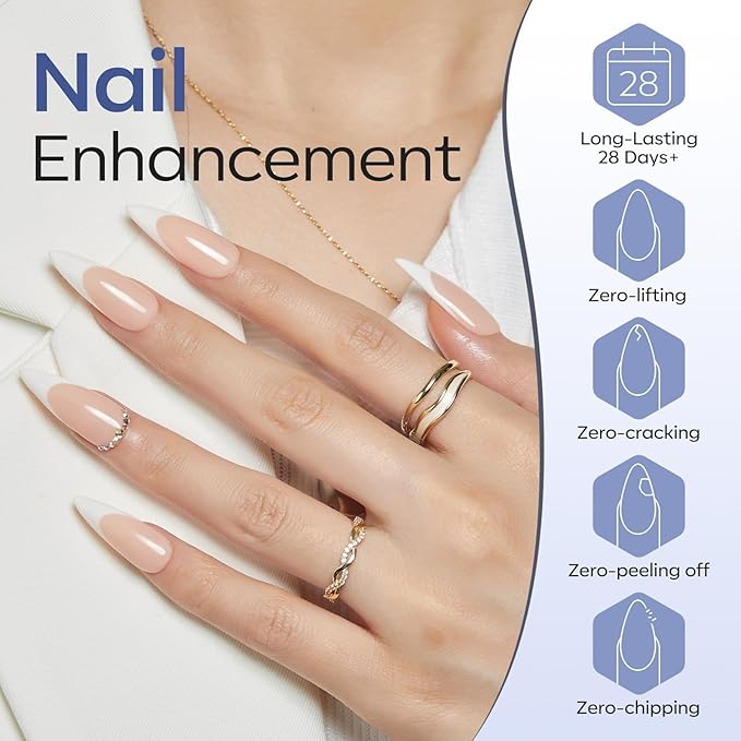 modelones Gel Top Coat, 2Pcs Clear Glossy Finish No Wipe Top Coat Fall Gel Nail Polish, Acrylic Nails Soak Off Nail Lamp Nail Art Home and Professional Manicure 10ML