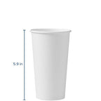Solo 420W-2050 20 oz White SSP Paper Hot Cup - Image 3