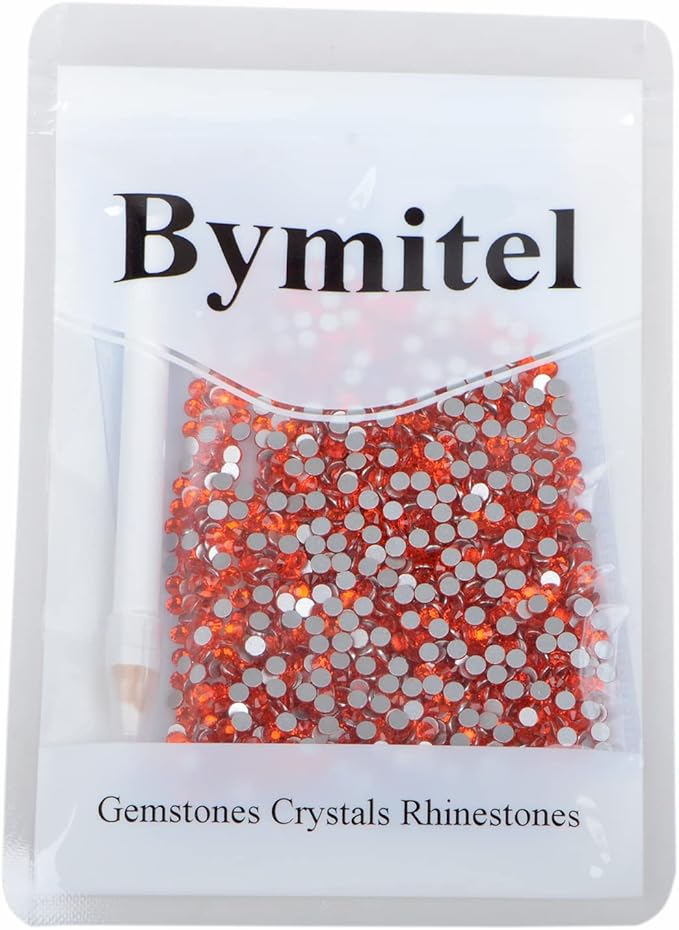 1440PCS Art Nail Rhinestones Non Hotfix Glue Fix Round Crystals Glass Flatback for DIY Jewelry Making with one Picking Pen (ss12 1440pcs, Hyacinth)