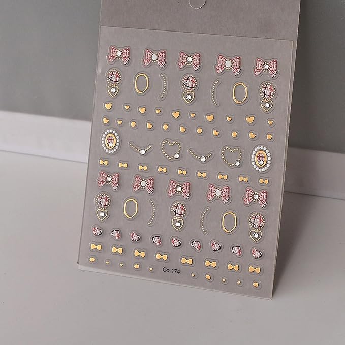 Star Crystal Diamond Nail Stickers, 3D Rhinestones Gold Stars and Moons Design,Cute Star Adhesive Stickers Art Supplies Craft French Manicure Decorations and Decal for Women