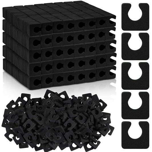 Mumufy 1000 Pcs Individual Toe Separators Bulk Soft Foam Comfortable Pedicure Toe Separators Dividers for Women Men Art Manicure Feet Nail Polish Painting Spa(Black)