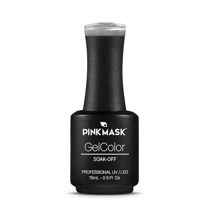 PINK MASK Gel Color Nail Polish Uranus - Col. Planetary Brilliance 15ml / o.5 oz - UV/LED Gel Polish, Non Wipe, Long Lasting, Soak Off Formula