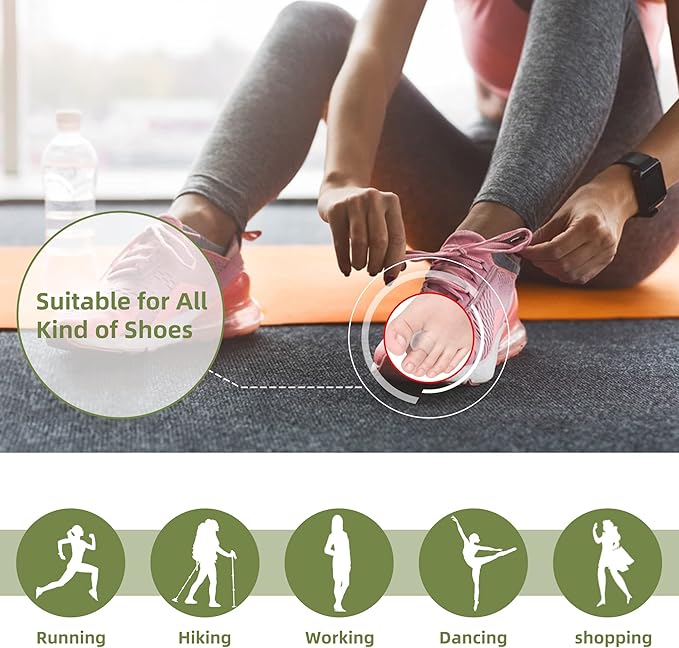 Pinky Toe Separator, Gel Toe Spacers Straightener, Hammer Toe Corrector for Feet Women and Man 10 Pcs/lot, Pinky Toe Bunion Spreaders for Overlapping Toes Women