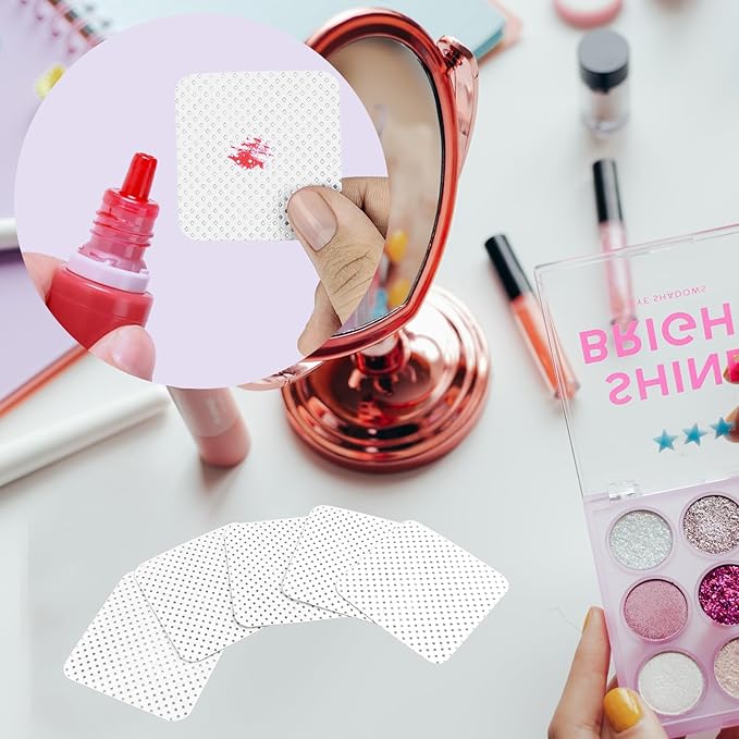 300 Pcs Lint Free Nail Wipes, Non-Woven Nail Polish Remover Pads Nail Polish Wipes for Nail Polish Removal Eyelash Extensions DIY Nail Art Supplies (White)