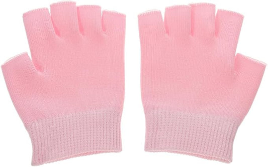 Healifty Moisturizing Fingerless Gloves for Dry Hands, Gel Infused with Jojoba Seed Oil, Olive Oil and Vitamin E, Overnight Hand Spa Moisturizer