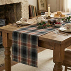 Artoid Mode Black Rust Farmhouse Plaid Retro Fall Table Runner, Autumn Rustic - Image 5