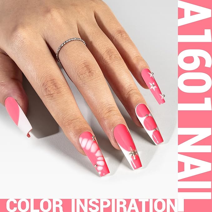 MelodySusie Thick Neon Pink Gel Nail Polish,0.5fl oz Soak Off UV LED Funny Bunny Pink Gel Polish Christmas Gift for Women Nail Art Manicure Salon DIY Nail Design Decoration at Home-A1601