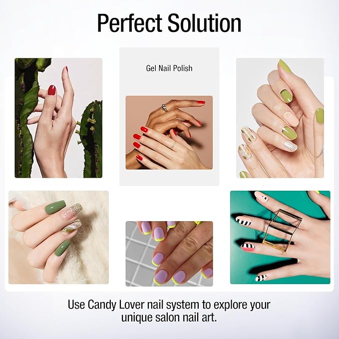 Candy Lover Gel Nail Polish Remover, Professional Gel Polish Remover for Nails, Quick & Easy Gel Remover for nails In 3-5 Minutes, No Need for Foil Soaking Or Wrapping